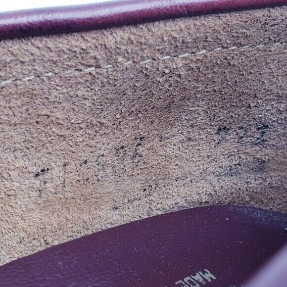 G.H. Bass Weejuns Oxblood Leather Slip On Penny Loafer Women's Size 7.5 - Picture 10 of 10